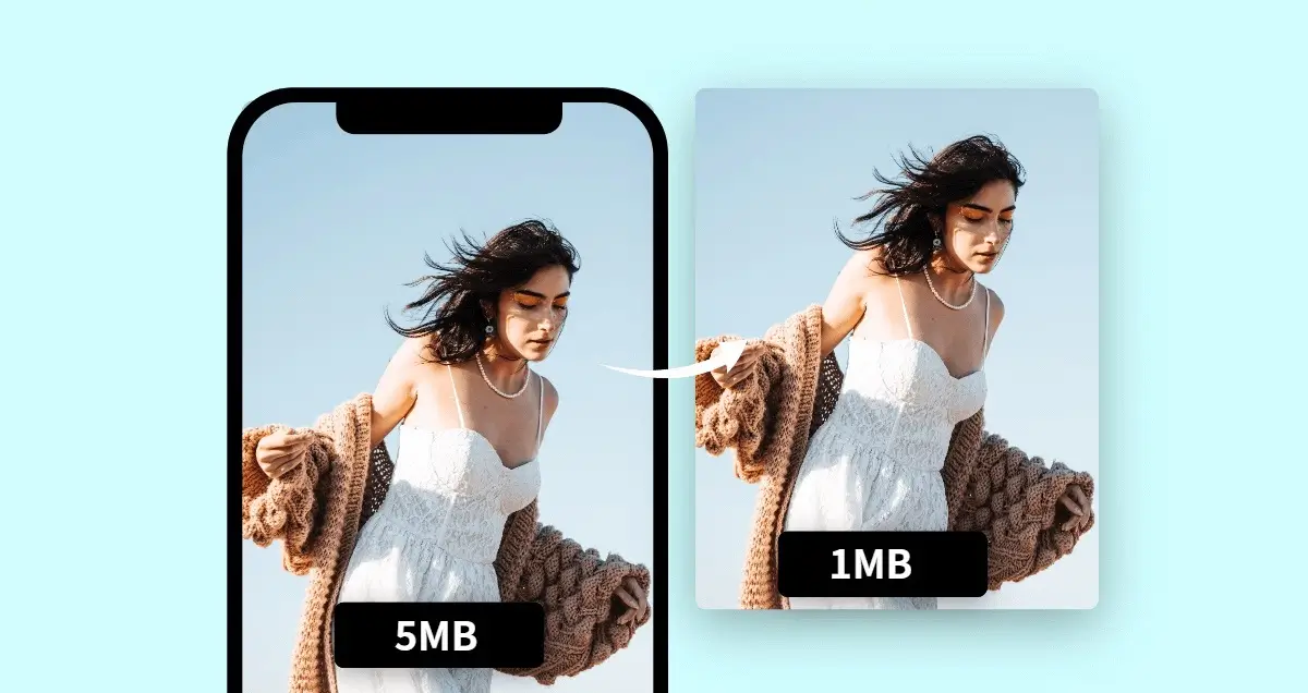 Compress images to speed up page loading