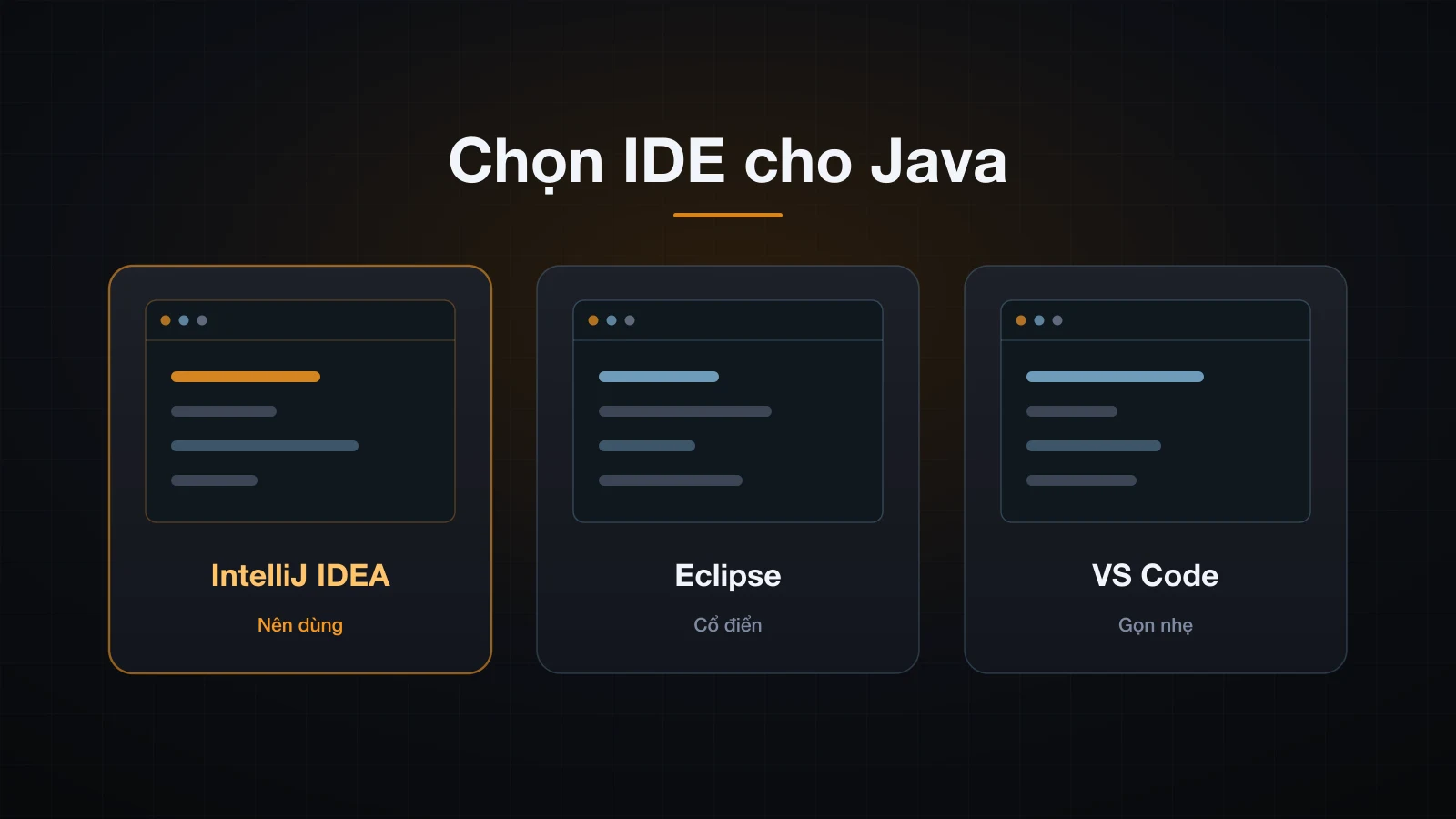 Chọn IDE cho Java